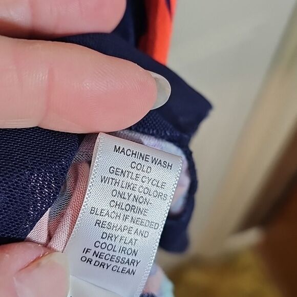 Midi Dress Sheer Scoop Neck and Hem Multicolor Size XL - Picture 4 of 5